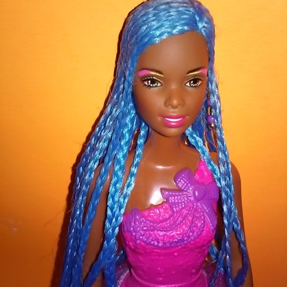 Barbie Doll Christie Ballet Dancer with Blue Braids Hairstyle - Picture 3 of 12